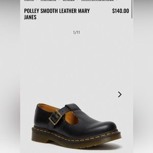 Polley smooth leather Mary Jane Doc Martens- US size 7.